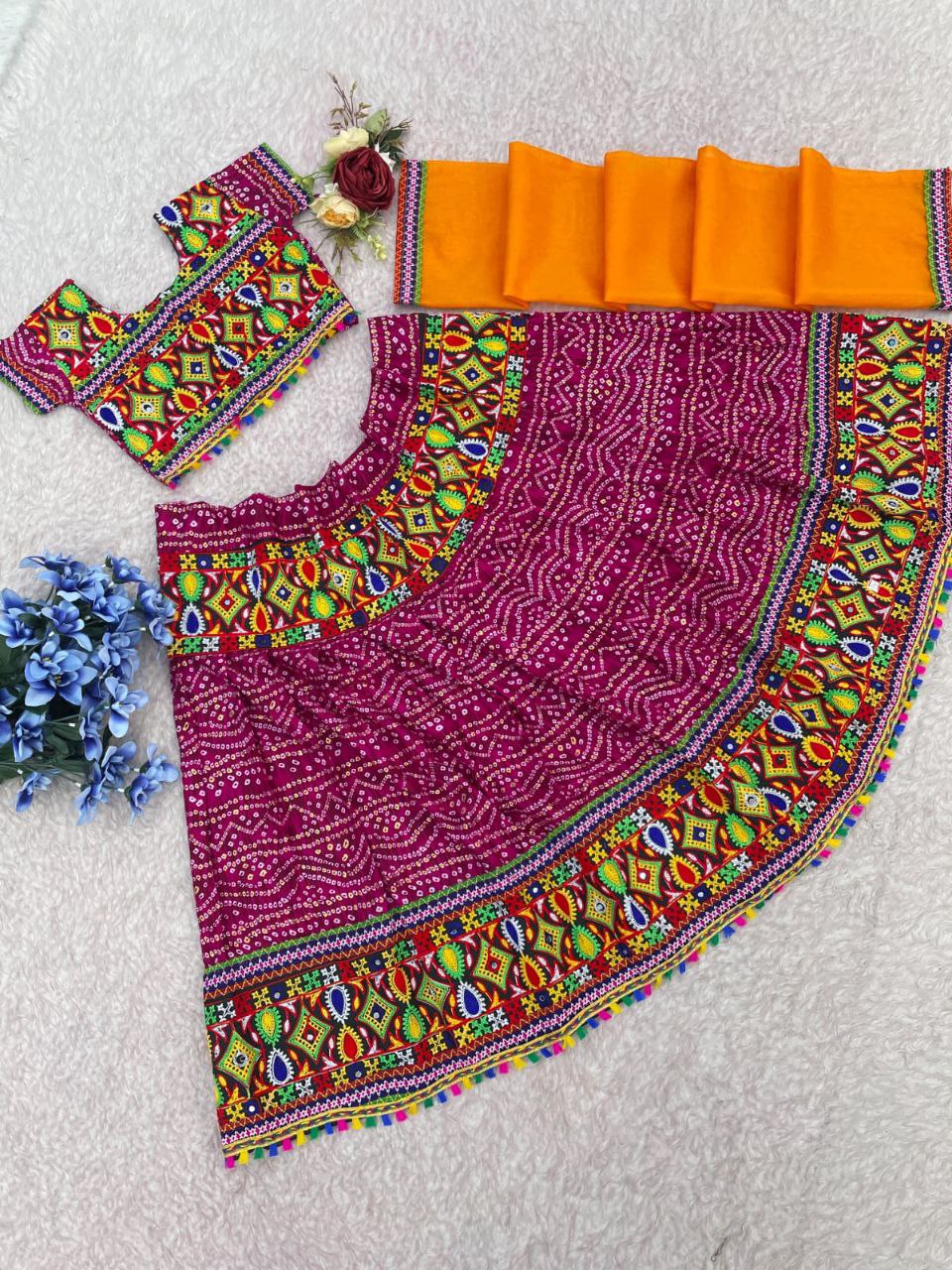 Navratri Traditional  Fashion Cotton Chaniya Choli, Gender : Girls