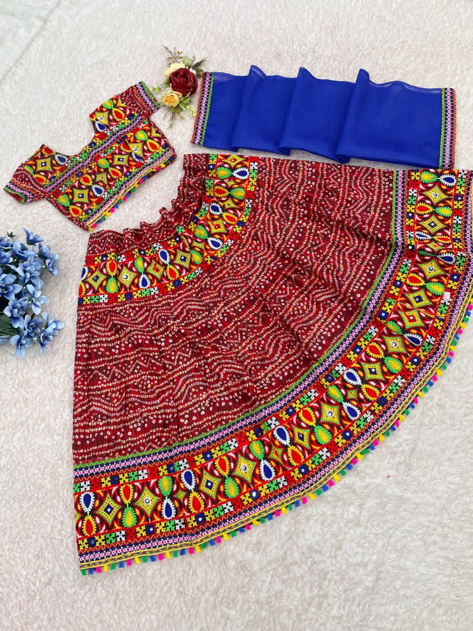 Navratri Traditional  Fashion Cotton Chaniya Choli, Gender : Girls