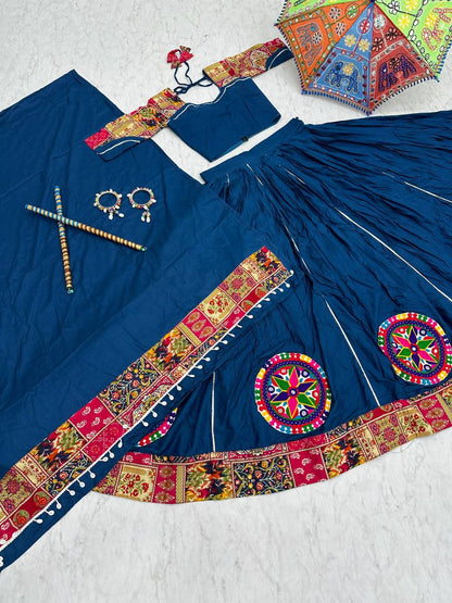 Navaratri Special Gamthi Work Lehenga Indian Traditional Look Festival Collection