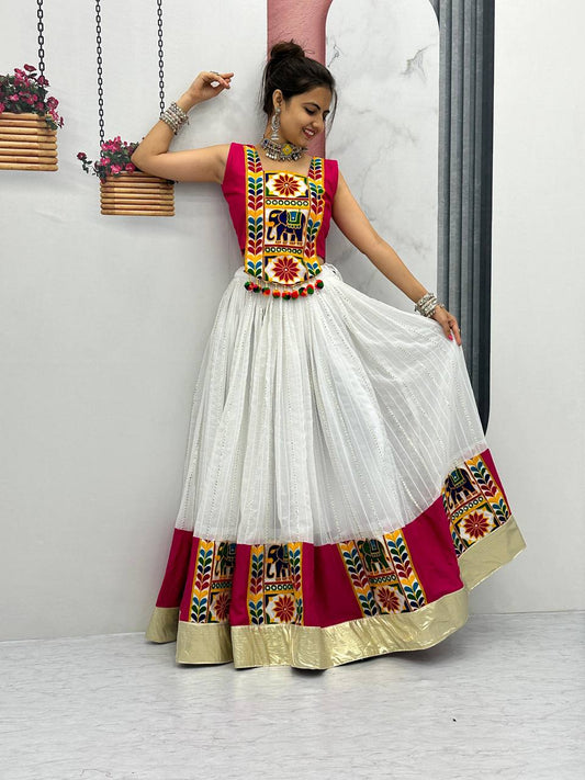 Navratri Special Gamathi Work Lehenga Choli