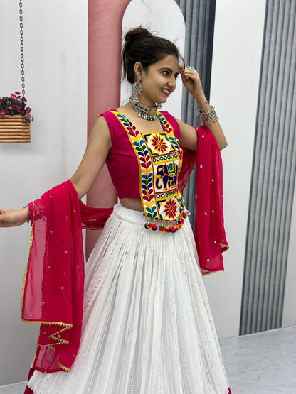 Navratri Special Gamathi Work Lehenga Choli