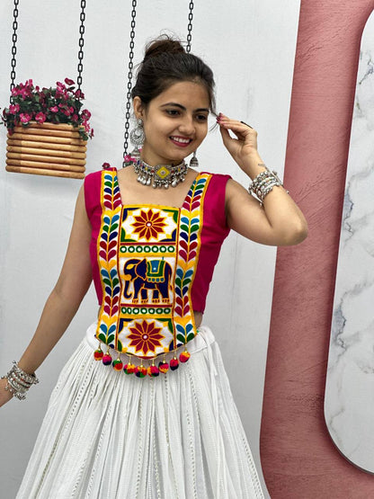 Navratri Special Gamathi Work Lehenga Choli