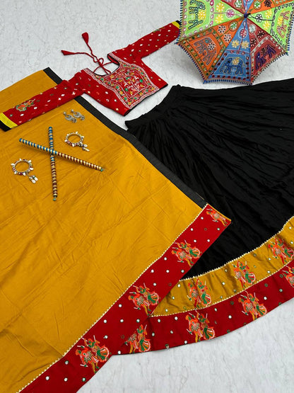 Beautiful Designer Traditional Navratri Cotton Lehenga Choli