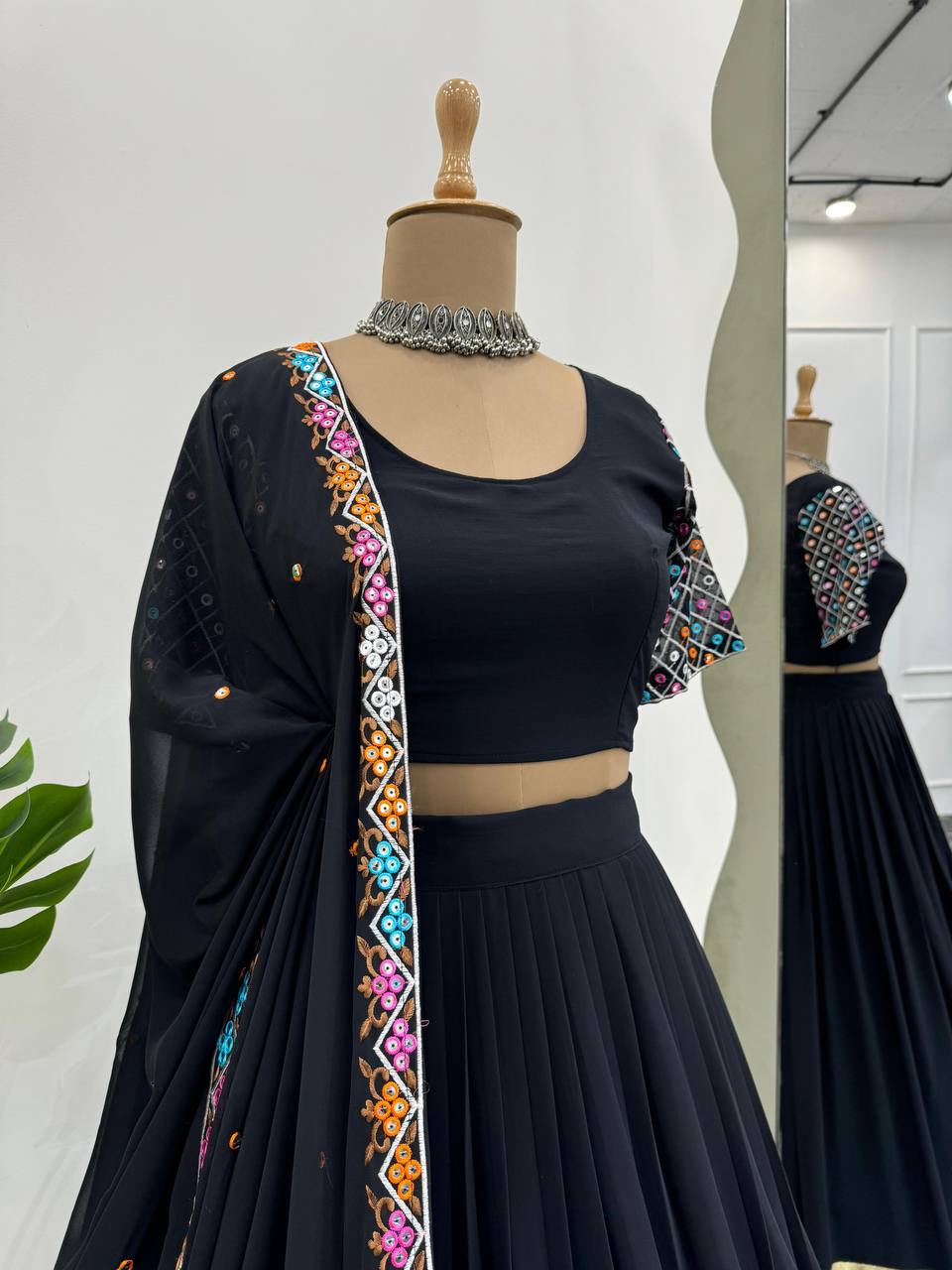 Stunning Black Colour Lehenga Choli for Effortless Elegance