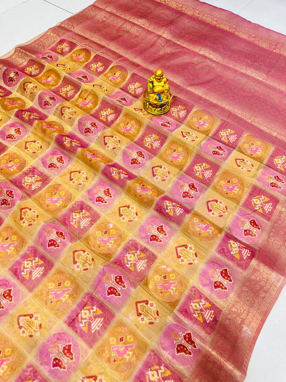 Soft silk saree with digital print