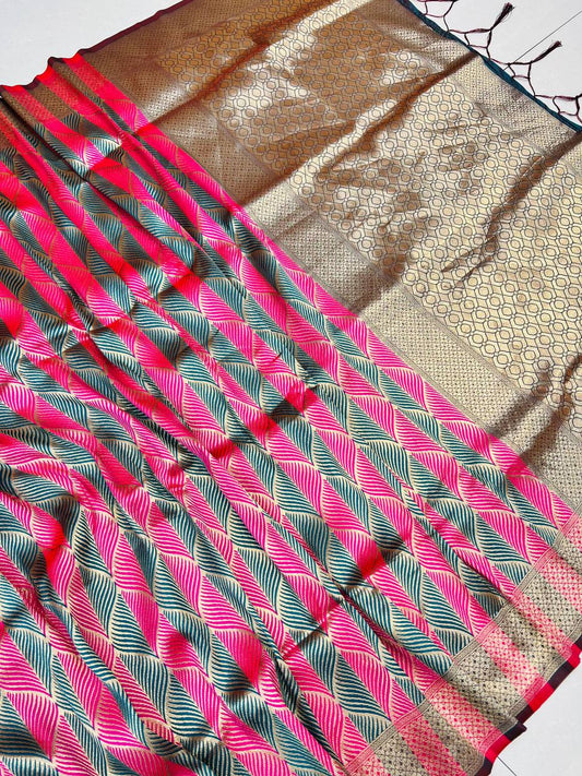 RamaBanarasi Silk Wovan Work Bollywood Designer Silk saree