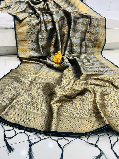 RamaBanarasi Silk Wovan Work Bollywood Designer Silk saree