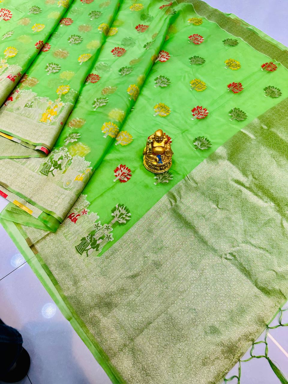 AMRUT SILK KASMORA WEAVING ORGANZA SILK SAREE COLLECTION