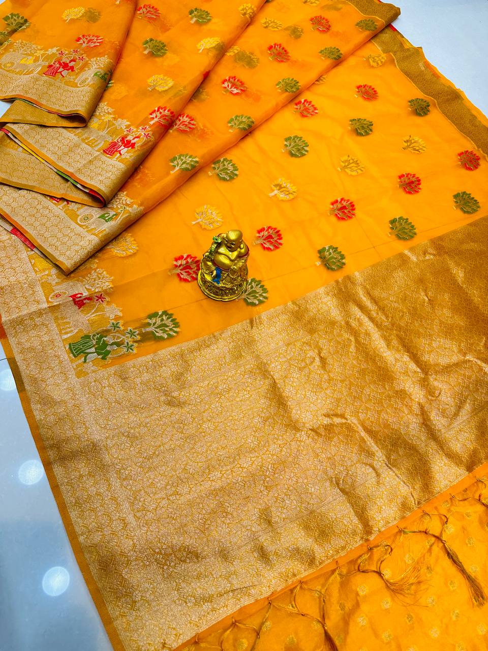 AMRUT SILK KASMORA WEAVING ORGANZA SILK SAREE COLLECTION