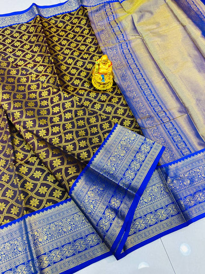 Handloom pattu Weaving Silk Saree With beautiful design