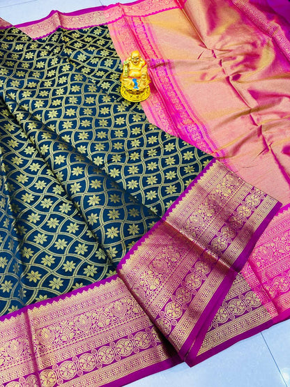 Handloom pattu Weaving Silk Saree With beautiful design