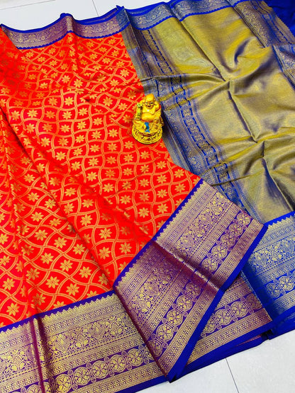 Handloom pattu Weaving Silk Saree With beautiful design