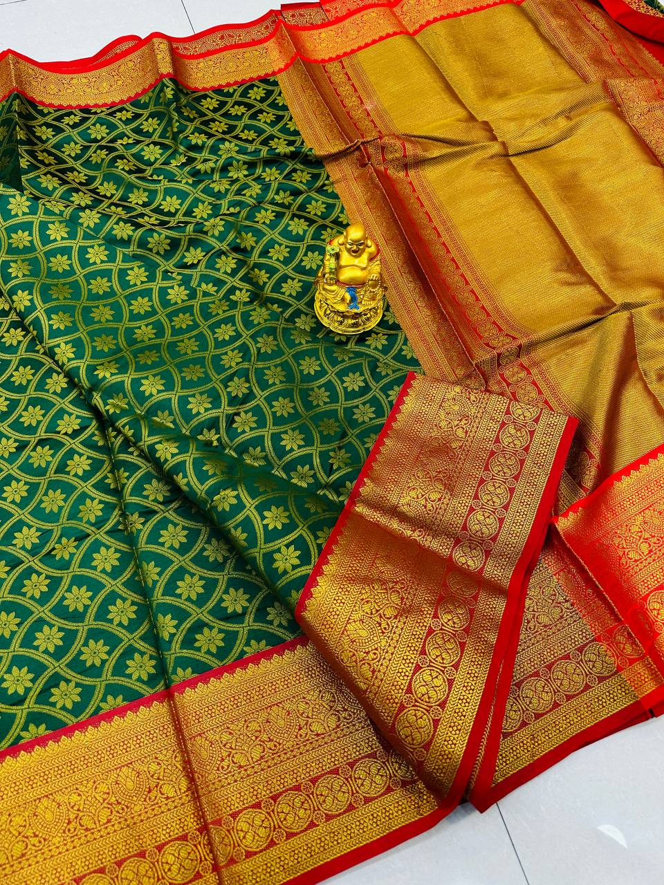 Handloom pattu Weaving Silk Saree With beautiful design