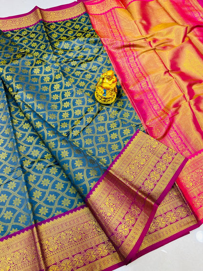 Handloom pattu Weaving Silk Saree With beautiful design