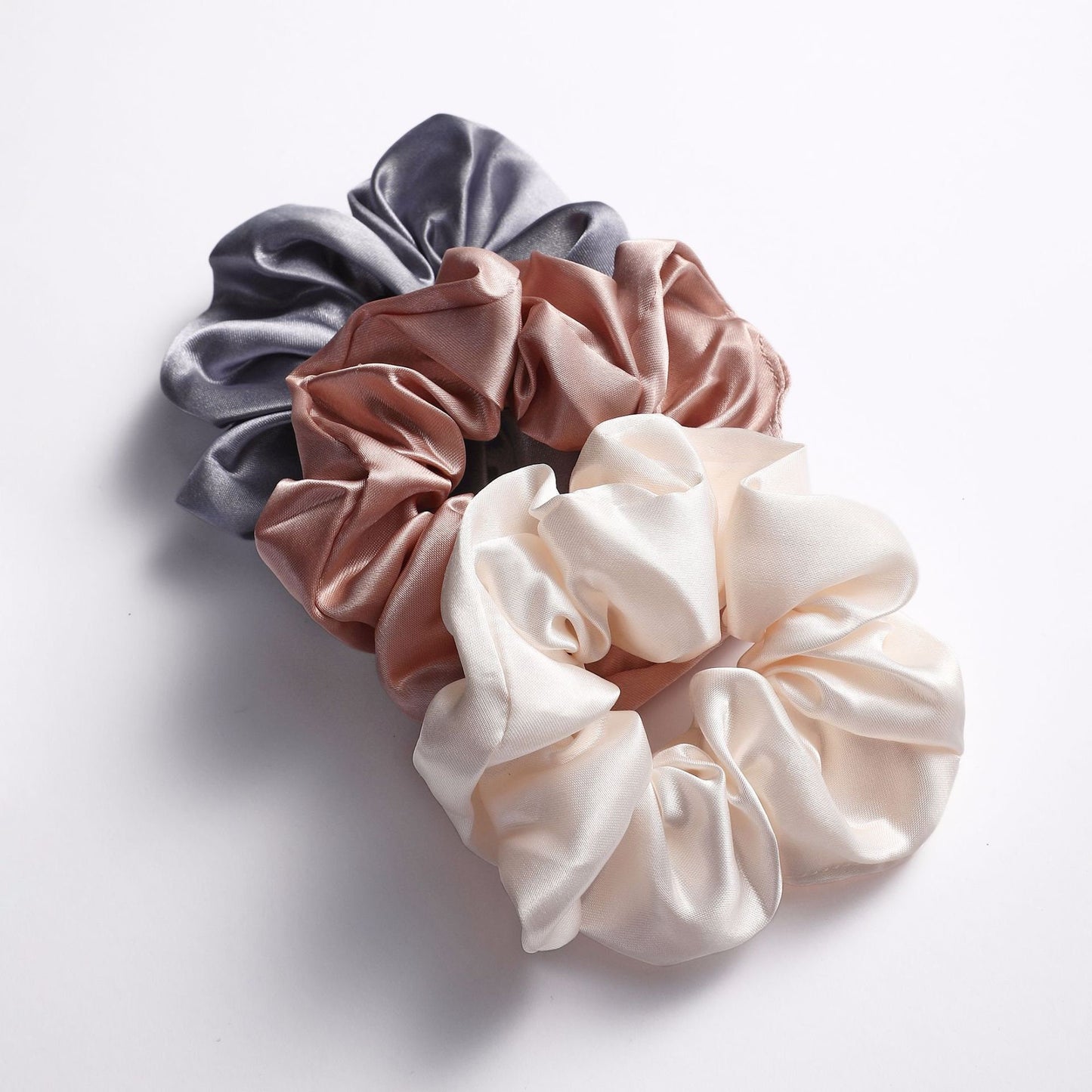 silk scrunchie, handmade